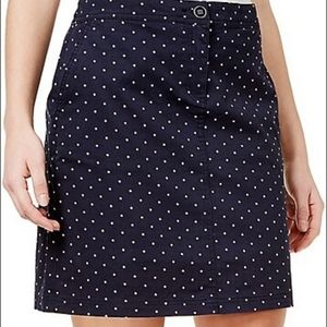 KAREN SCOTT Petites Black Polka Dot Skort Size 8P